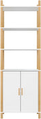 vidaXL - Hoge - kast - 60x40x173 - cm - bewerkt - hout - wit