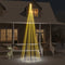 vidaXL - Vlaggenmast - kerstboom - 732 - LED's - warmwit - 500 - cm