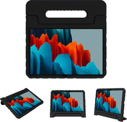 imoshion Galaxy Tab S7/S8 - Kidsproof Backcover - Schokabsorberend met handvat - Zwart