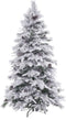 Kunst Kerstboom Wit & Groen - PVC, Metaal & Polyethyleen - 210CM