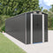 vidaXL - Tuinschuur - 192x772x223 - cm - gegalvaniseerd - staal - antracietkleurig
