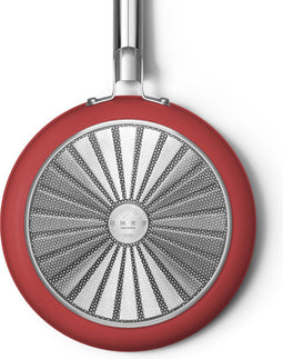 SMEG Koekenpan Rood Mat - ø 28 cm - Standaard anti-aanbaklaag