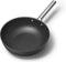 SMEG Wokpan Zwart Mat - ø 30 cm / 5.3 Liter - Standaard anti-aanbaklaag