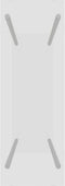 vidaXL - Haardhoutrek - 80x35x100 - cm - gehard - glas - transparant