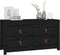 vidaXL - Dressoir - 100x40x54 - cm - massief - grenenhout - zwart