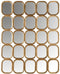 Safaary - Richmond Spiegel Goud Marila met 25 spiegels