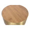Hoofdtafel Home ESPRIT Gouden 90 x 90 x 45 cm
