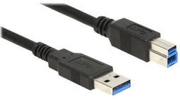 Delock 85070 - USB naar USB-B kabel - USB3.0 tot 5 Gbit/s - Zwart