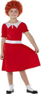 Smiffys - Singing Orphan Kinder Kostuum - Kids tm 9 jaar - Rood