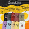 Smiling Socks® - 10 Paar Stoere sokken - Huissokken - Kleurvol - Verjaardagscadeau - Maat 35-43 - Leuke Sokken