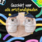 Smiling Socks® Enkelsokken Zwart & Wit - Grappige sokken - 10-Pack - Unisex - Maat 35-43 - Giftbox - Katoen - Cadeau voor hem/haar