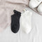 Smiling Socks® Enkelsokken Zwart & Wit - Grappige sokken - 10-Pack - Unisex - Maat 35-43 - Giftbox - Katoen - Cadeau voor hem/haar