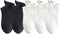 Smiling Socks® Enkelsokken Zwart & Wit - Grappige sokken - 10-Pack - Unisex - Maat 35-43 - Giftbox - Katoen - Cadeau voor hem/haar
