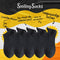 Smiling Socks® Hoogwaardig Katoenen Sokken - Grappige sokken - 10 paar - Zwart - Unisex - Maat 35-43 - Huissokken - Antislip - Cadeau voor haar