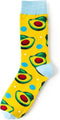 Smiling Socks® Watermeloen & Pizza - Gekke Sokken - Warme Sokken Dames - 5 Paar - Kleurvol - Giftbox - Maat 35-43 - Anti slip