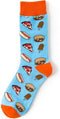 Smiling Socks® Watermeloen & Pizza - Gekke Sokken - Warme Sokken Dames - 5 Paar - Kleurvol - Giftbox - Maat 35-43 - Anti slip