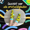 Smiling Socks® Watermeloen & Pizza - Gekke Sokken - Warme Sokken Dames - 5 Paar - Kleurvol - Giftbox - Maat 35-43 - Anti slip