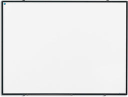 Smit Visual Whiteboard 60x90 cm Gelakt Staal Softline - 8mm Zwart aluminium frame