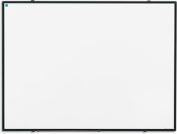 Smit Visual Whiteboard 60x90 cm Softline Emailstaal - 8mm Zwart aluminium frame