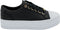 GUESS Bells - Dames Sneakers - Platform - Zwart (36)