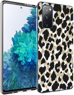 imoshion Hoesje Geschikt voor Samsung Galaxy S20 FE Hoesje Siliconen - imoshion Design hoesje - Goud / Zwart / Golden Leopard