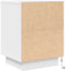 vidaXL - Nachtkastje - met - LED-verlichting - 38x34x50 - cm - wit