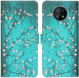iMoshion Hoesje Geschikt voor Nokia G50 Hoesje Met Pasjeshouder - iMoshion Design Softcase Bookcase - Meerkleurig / Blossom