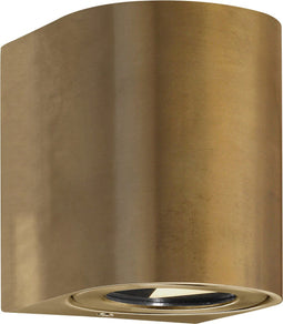 Wandlamp Buiten Tweezijdig - Messing - 10.6W - 3000K - Geïntegreerd LED - IP44 - Canto 2 - 15 jaar garantie