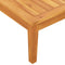 vidaXL - Tuinbank - met - tafel - en - crèmewitte - kussens - massief - acaciahout