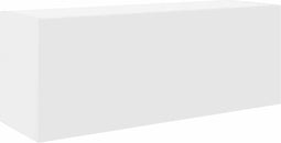 vidaXL - Badkamerwandkast - 80x25x30 - cm - bewerkt - hout - wit