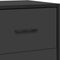 vidaXL - Dressoir - 35,5x35x76 - cm - bewerkt - hout - en - metaal - zwart
