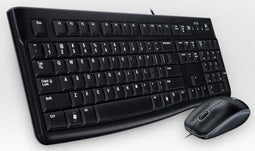 Logitech MK120 - Toetsenbord met Muis - Bedraad QWERTY UK - Zwart