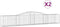 vidaXL - Schanskorf - 2 - st - gewelfd - 400x50x60/80 - cm - gegalvaniseerd - ijzer
