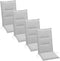 Summerset Club - 4-delige Tuinkussenset hoge rug - Natural *4 halen = 1 betalen