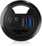 Icy Box IB-HUB1404A - USB Hub - 2x USB 3.2 Gen 1 Type-A 1x USB 3.2 Gen 1 Type-C - Zwart