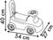 Smoby - 2 in 1 kinderautodrager - Spidey - Doos onder het zadel + claxon - Vanaf 10 maanden - Made in France