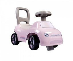Smoby - 2 in 1 kinderdrager - Auto Pink - Doos onder het zadel + claxon - Vanaf 10 maanden - Made in France