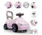 Smoby - 2 in 1 kinderdrager - Auto Pink - Doos onder het zadel + claxon - Vanaf 10 maanden - Made in France