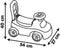 Smoby - 2 in 1 kinderdrager - Auto Pink - Doos onder het zadel + claxon - Vanaf 10 maanden - Made in France