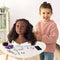 Smoby - Afro-haarstylinghoofd - Gemakkelijk te stylen - 23 realistische accessoires - Warmtegevoelige lippen - Opbergluik
