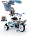 Smoby - Baby Balade Plus Blauw - Driewieler met duwstang