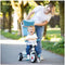 Smoby - Baby Balade Plus Blauw - Driewieler met duwstang