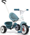 Smoby Be Move Blauw - Driewieler met duwstang