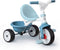 Smoby Be Move Blauw - Driewieler met duwstang
