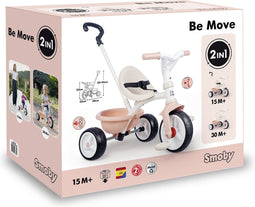 Smoby - Be Move - Driewieler - Roze - Vanaf 15m.