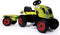 Smoby - Claas Farmer Xl Traktor + Aanhangwagen - Traptractor
