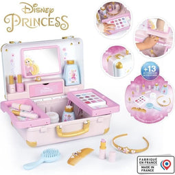 Smoby - Disney Princess - Gemakkelijk mee te nemen beautycase - 13 accessoires inbegrepen: haar, nagels, make-up