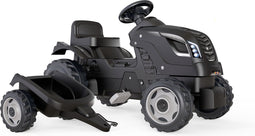 Smoby Farmer XL Black tractor + trailer