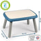 Smoby - Kindertafel - Blauw - Binnen Buiten - UV-bestendige behandeling - Gemaakt in Frankrijk Sterke punten: Kleur(en) Blauw wit L76 x b52 x h45 cm