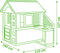 Smoby Nature House + zomerkeuken - 145 x 110 x 127 cm - Speelhuis